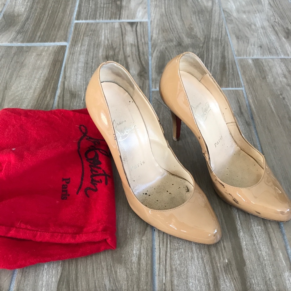 Christian Louboutin patent leather pumps